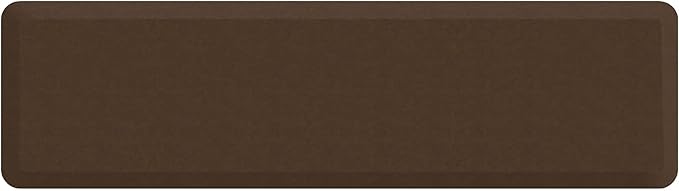 NewLife Anti Fatigue Nonslip Mat: Hard Floor Utility Mats for Garage, Patio and Kitchen - 20" x 72" x .5" - Vintage Leather Rustic Brown