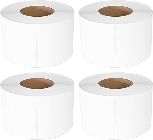 L LIKED 4000 Thermal Labels 4" x 6" Perforated Industrial Thermal Shipping Labels with 3" Core, (Commercial Grade)