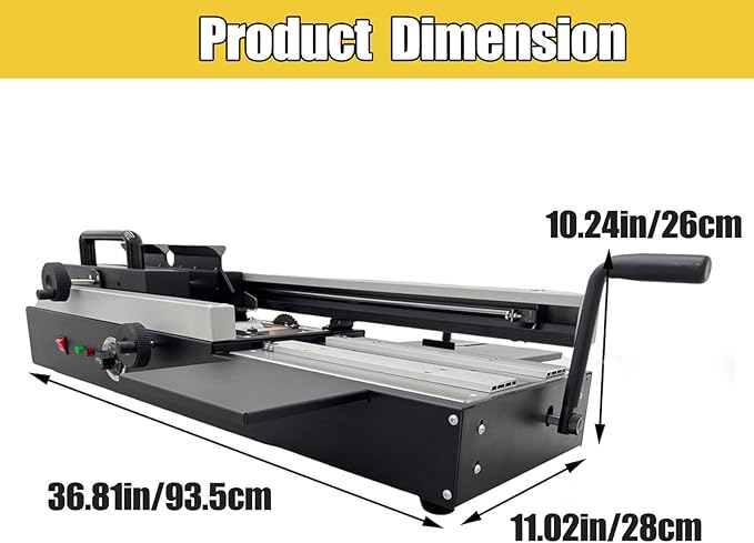 TECHTONGDA Hot Melt Glue Binding Machine A4 Desktop Hot Glue Book Binder, 110V Manual Book Binding Machine with Double Roller Applicator, 200 Books Per Hour