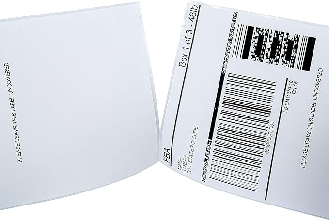 L LIKED 270000 Fanfold 4" x 6" Direct Thermal Labels With Perforated Line for Thermal Printers - Compatible With Zebra & Rollo Printer