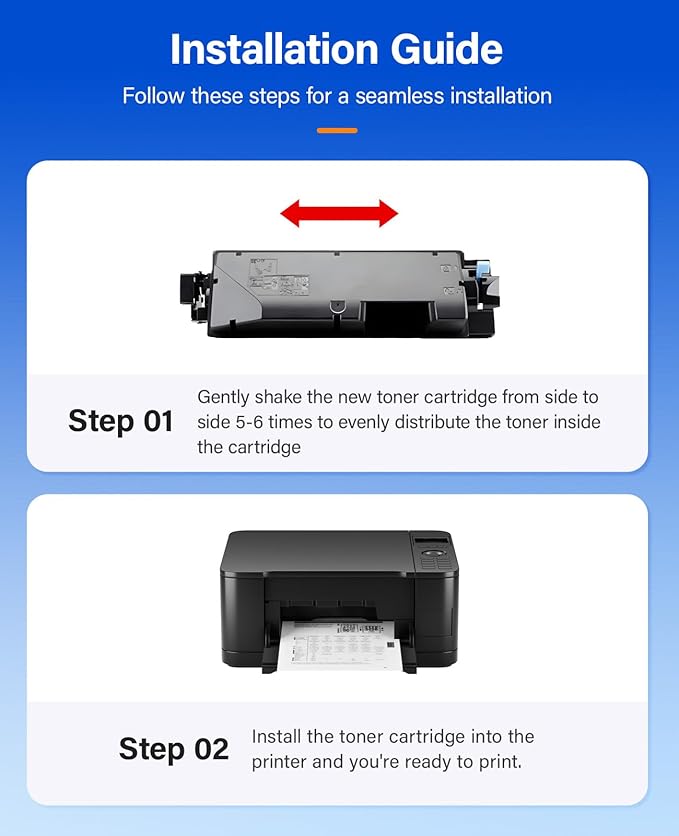 TK-5142 TK5142 Toner Cartridge 4-Pack High Yield Replacement for TK-5142K TK-5142C TK-5142M TK-5142Y Compatible with Kyocera ECOSYS M6530cdn M6030cdn P6130cdn Laser Printer Black Cyan Magenta Yellow