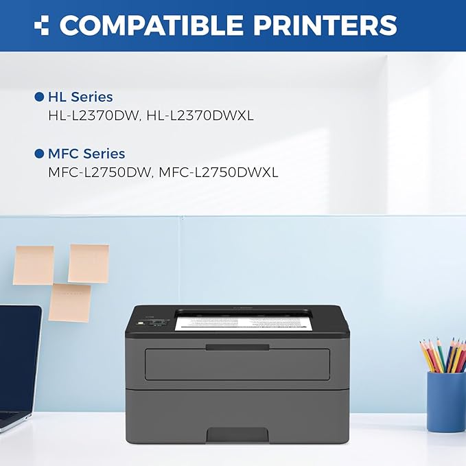 TN770 Black Toner Cartridge High Yield 2-Pack with chip Replacement for Brother TN-770 TN770 770 Toner Compatible with Brother HL-L2370DW HL-L2370DWXL MFC-L2750DW MFC-L2750DWXL Printer Ink All-in-One