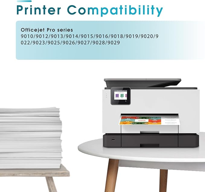 962XL Ink Cartridges Latest Version Combo Pack, High-Yield, Replacement for HP 962, Work for OfficeJet Pro 9010 9015 9020 9018 9025 9018 9019 9012 Printers (Black, Cyan, Magenta, Yellow, 4 Pack)