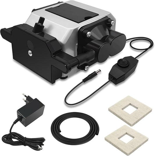 LASER TREE Air Assist for Laser Cutter and Engraver, Adjustable Max 26 L/Min Airflow Air Assist Pump, Reduce Burn Marks, Protect Laser Module Lens, Smooth Edge Clean Cuts, Remove Smoke and Dust