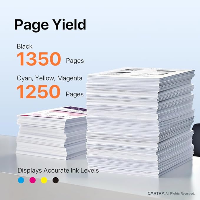 CARTRA 206A Toner Cartridge Compatible with 206A Toner Cartridge Set, Works with Color Laserjet Pro MFP M283fdw M283cdw M283fdn M282mw Pro M255dw W2110A W2110X Laser Printer, 4Pack