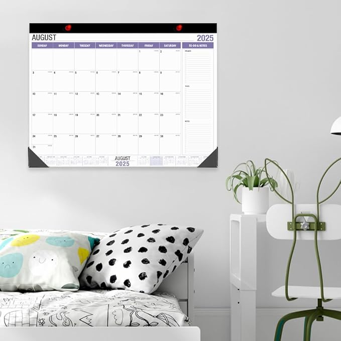 Large Desk Calendar 2025-2026, Runs from August 2025 to December 2026, 22" x 17" Desk Calendars with to-do List, 17 Months Calendar 2025, Extra Large Desk Calendar for Home or Office