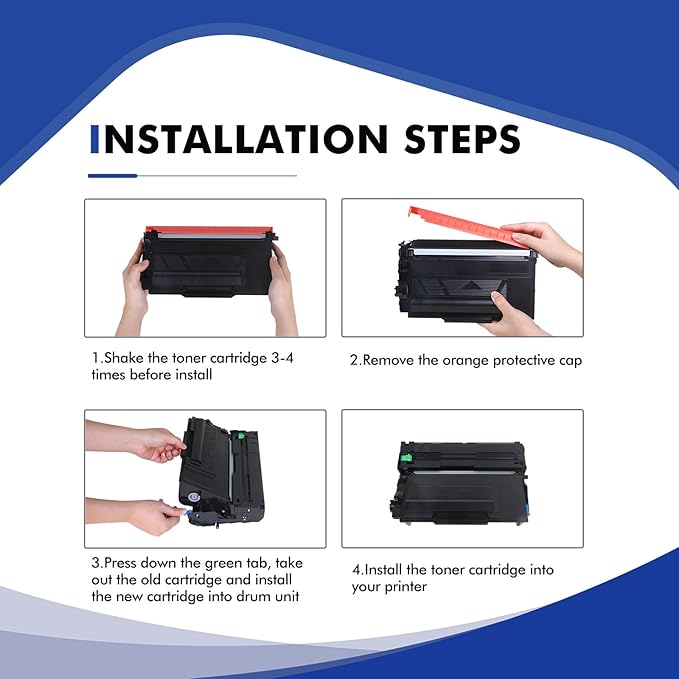 TN880 Super High Yield Black Toner Cartridge 4-Pack Compatible Replacement for Brother TN880 TN-880 TN 880 for HL-L6200DW L6200DWT L6400DW L6400DWT MFC-L6700DW L6800DW L6900DW Printer