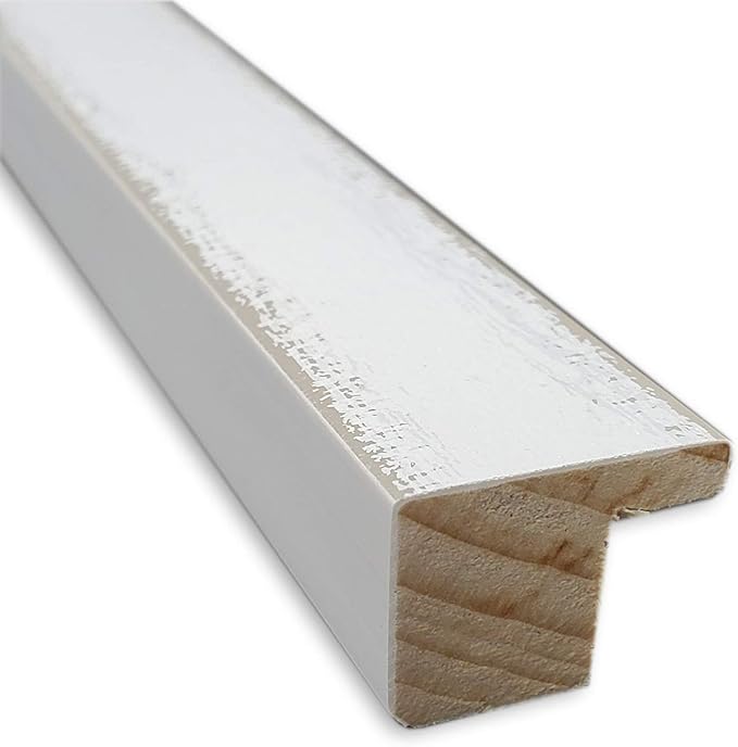 Amanti Art Natural Cork Board for Wall, 17x45 Vision Board with White Frame, Oversize Corkboard Office Decor for Home Organization, Country Rustic Corkboard Pinboard to Display Items for Home