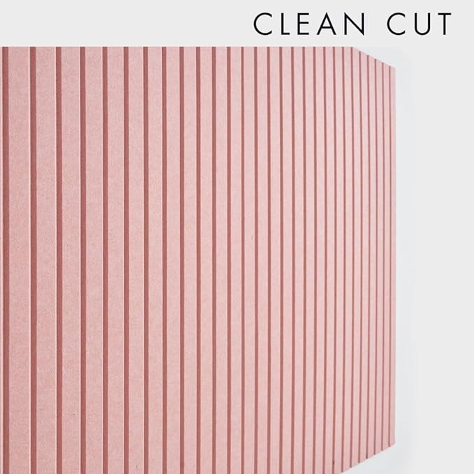 Large Cork Boards for Walls Black Felt Alternative - Slat Wall Paneling, Bulletin Board Tiles for Home Decor, Push Pin Corkboard Organizer for Office or Classroom-12-Pack Panel Kit (Coral)