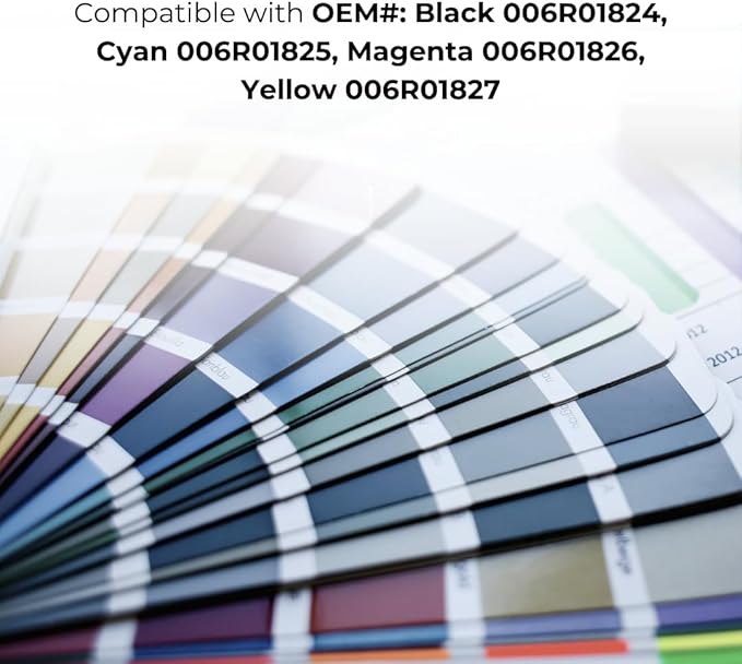 Toner Pros High Capacity Remanufactured Xerox Versalink 006R01824, 006R01825, 006R01826, 006R01827 Toner Cartridge - Replacement for C7120/C7125/C7130 Printers - 4 Color Pack KCMY