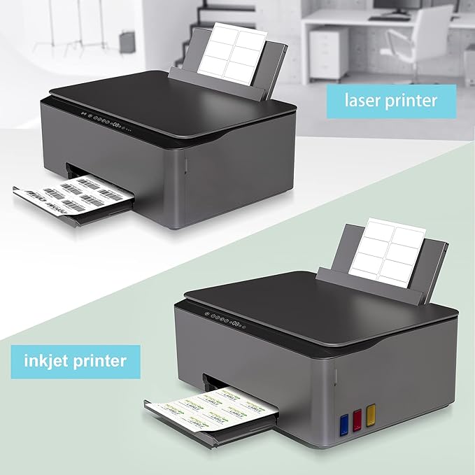 Methdic Shipping Labels 2"×4" 300 Labels Sticker Paper for Laser/Ink Jet Printer Mailing Labels 8.5"*11" White 10 per Sheet