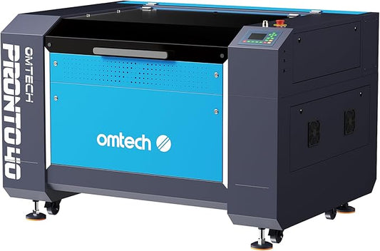 OMTech Pronto 90W CO2 Laser Engraver & Cutter with LightBurn – 35"x24" Workspace, 1000mm/s Speed, Autofocus, Air Assist, 2-Way Pass, for Wood, Acrylic & More