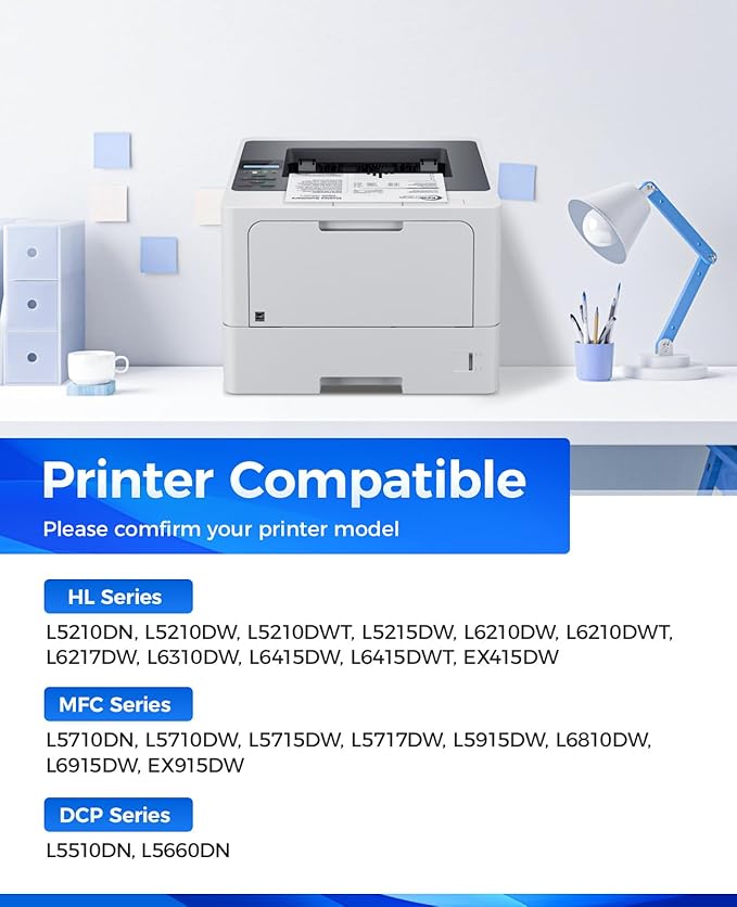 TN920XL Black Toner Cartridge 2-Pack High Yield Compatible for Brother TN920 TN-920XL TN920XXL HL-L6210DW HL-L6210DWT HL-L5210DN HL-L5210DW HL-L5210DWT HL-L6310DW MFC-L5710DW DCP-L5510DN Printer Ink