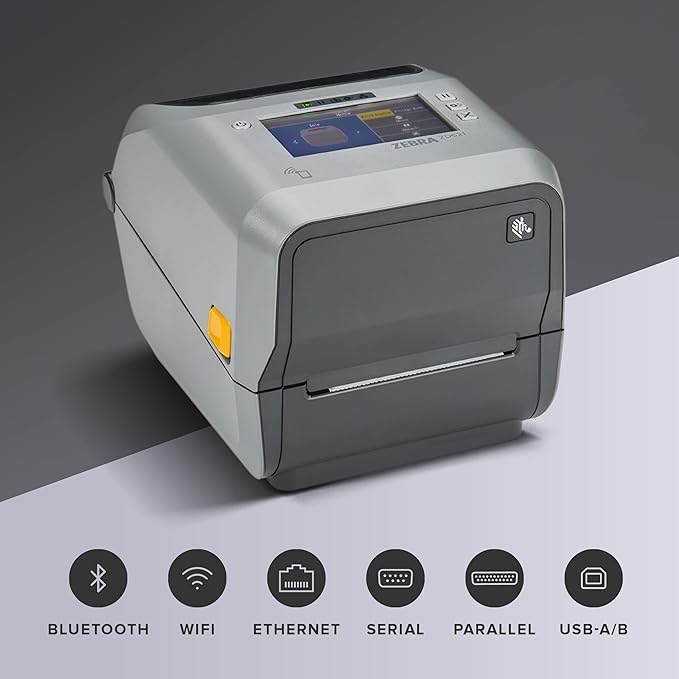 ZEBRA ZD621 Thermal Shipping Label Printer 4"| 203 DPI | No Ink Required | 4x6 | Wireless, USB, Serial, Ethernet, Tap to Print NFC | Color LCD | 2 Year Warranty | UPS/USPS/FedEx | Thermal Transfer