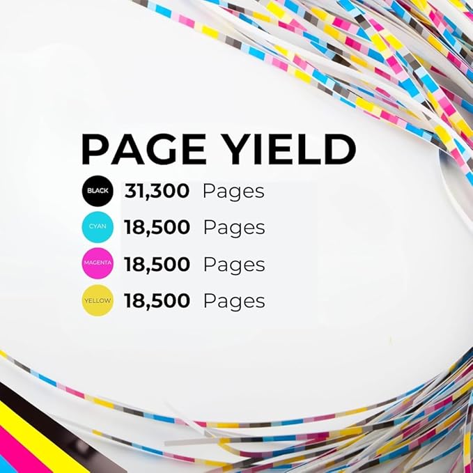 Toner Pros High Capacity Remanufactured Xerox Versalink 006R01824, 006R01825, 006R01826, 006R01827 Toner Cartridge - Replacement for C7120/C7125/C7130 Printers - 4 Color Pack KCMY