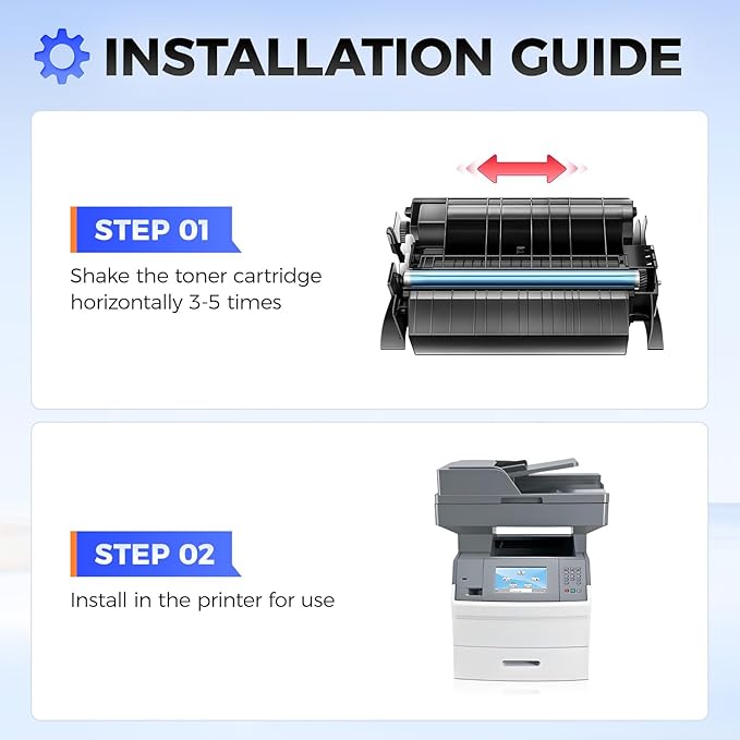 X651A11A Black Toner Cartridge with chip High Yield 1-Pack Replacement for Lexmark X651A11A Toner Compatible with Lexmark X651DE X652DE X654DE X656DE X656DTE X658DFE X658DME X658DTFE X658DTME Printer