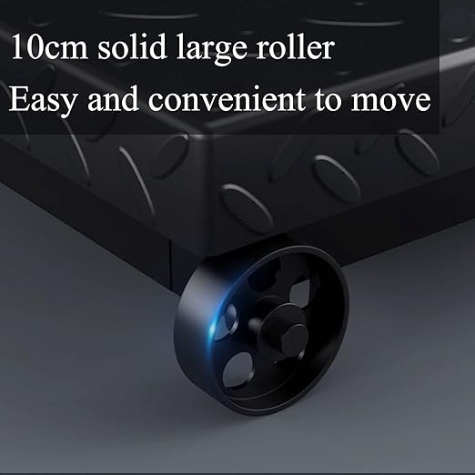 Industrial Platform Scale with Wheels 660lb Computing Digital Floor Scale with Accurate LB/KG Price Calculator High-Definition Displa Foldable Rechargable for Weighing Luggage Package