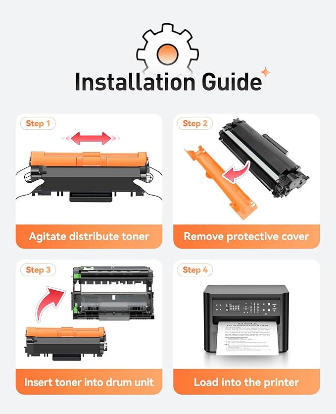 TN770 Toner Cartridge (Black 2-Pack High Yield) with chip Replacement for Brother TN-770 TN770 Toner Compatible with Brother HL-L2370DW HL-L2370DWXL MFC-L2750DW MFC-L2750DWXL Printer Ink All-in-One