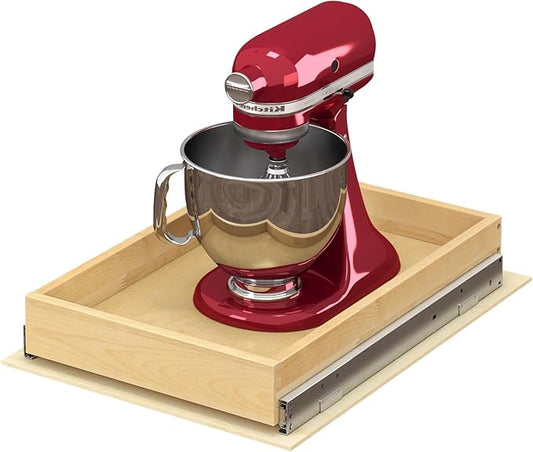 ALINE FURNITURE Pull Out Drawers for Cabinets Birch Wood, 15" W X 21" D Soft Close Slide Out Shelves for Kitchen Cabinets, Pullout Drawer for Pantry Cabinet Organizer