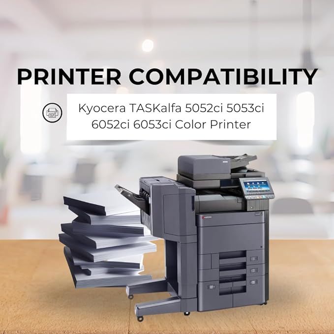 Toner Pros Replacement TK-8517 Toner Cartridge - Compatible for Kyocera TASKalfa 5052ci 5053ci 6052ci 6053ci Color Printers, 4 Color Pack: KCMY - Yield 30,000 Black & 20,000 Colors Pages