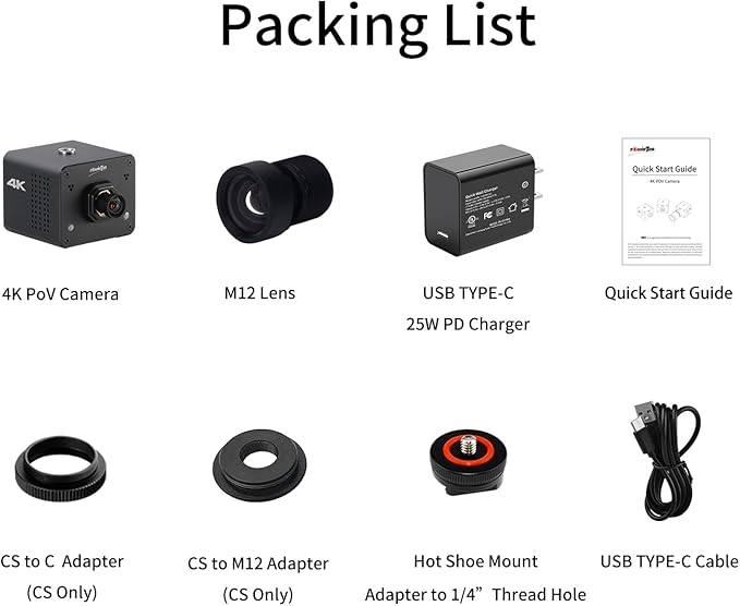 4K Native NDI|HX3 POV Box Camera PoE, Simultaneously HDMI & SDI Output, RTSP/RTMP(s)/SRT, Standalone Live Streaming to YouTube/Facebook/Twitch for Webcast, Meeting, Teaching & Gaming (M12 AF)