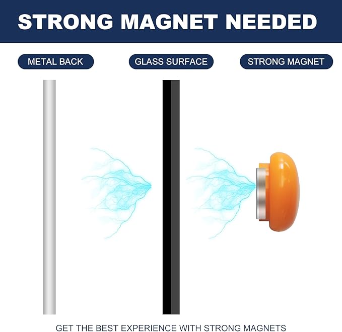 TSJ OFFICE Glass Dry-Erase Board - 48 x 32 Inches Wall Mounted Black Glass Magnetic Whiteboard, Large Frameless White Board for Office, Home & School