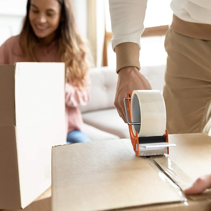 Fast Reload 2 Inch Tape Gun Dispenser Packing Packaging Sealing Cutter Orange