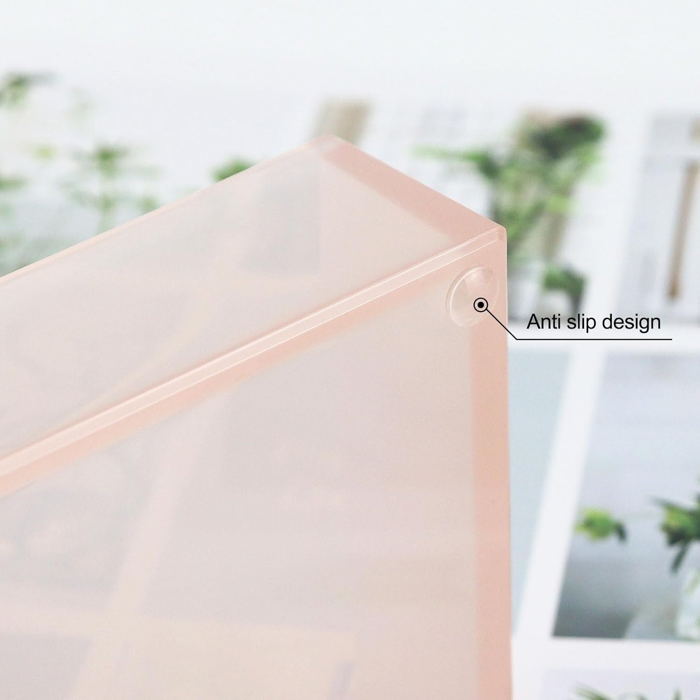 MultiBey Sticky Notes Memo Pad Holder Dispenser Rose Gold with Pink Desk Supplies Organizer Accessories for Office Home Schools (Pink)