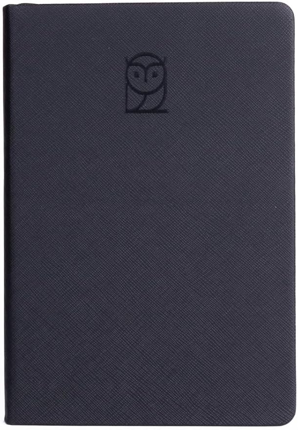 Undated Daily Planner – 6-Month A5 Productivity Organizer with Full Page Per Day, Hourly Schedule, Goal Setting, Habit Tracker, Weekly & Monthly Pages – Hardcover Time Management Notebook (Black)