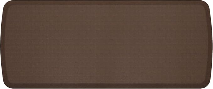 GelPro Elite Premier Gel & Foam Cushioned Anti-Fatigue Kitchen Floor Comfort Mat, Padded Stain-Resistant, Waterproof, Non-Slip Comfort Padded Desk/Office Mat, 20" x 48", Linen Truffle