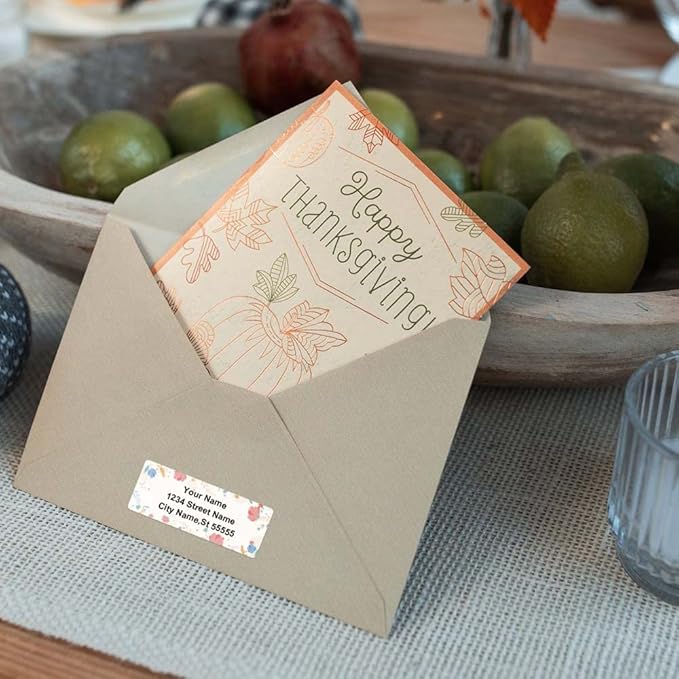 Return Address Labels - Personalized Address Labels, Custom Address Labels Colorful Patterns, Can Be Used for Box, Paper, Plastic, Glass, Metal (2.6x1 Inch, Set of 400, Matte Silver)