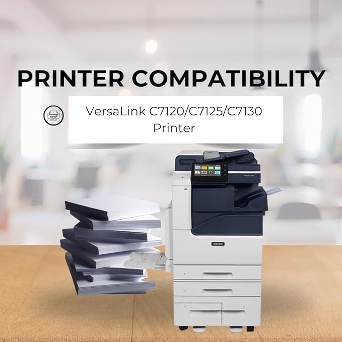 Toner Pros High Capacity Remanufactured Xerox Versalink 006R01824, 006R01825, 006R01826, 006R01827 Toner Cartridge - Replacement for C7120/C7125/C7130 Printers - 4 Color Pack KCMY