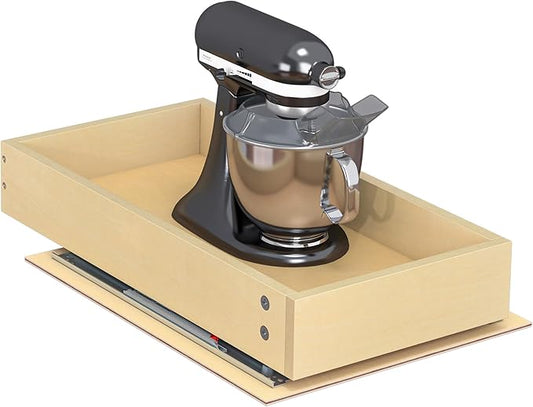 WelFurGeer Soft Close Pull Out Cabinet Organizer, 11" W x 22" D Cabinet Roll Out Drawers, Space-Saving Cabinets Organizer with Easy Installation, Bottom Mount Pull Out Drawers for Kitchen Cabinets