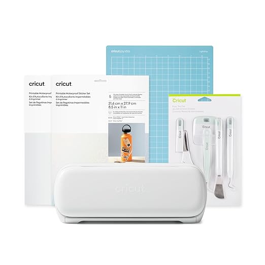 Cricut Joy Xtra-Sticker Starter Kit Smart Cutting Machine, White