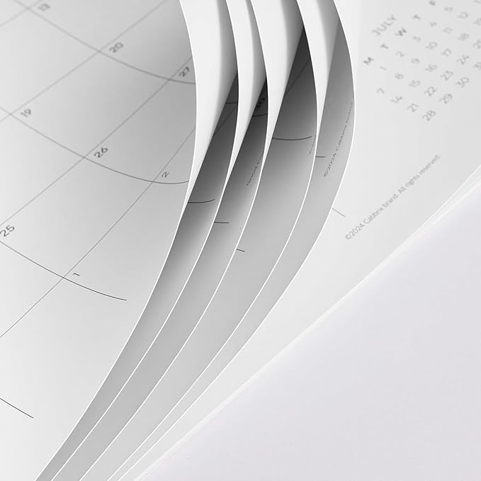 Cabbrix Desk Calendar 2025-2026 with Desktop Mat, Simple Desk Pad Calendar 15 x 12 Inch Include July 2025 to June 2026, Desk Blotter Calendar for Home School and Office