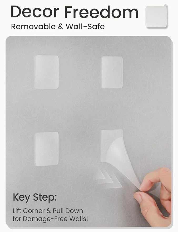 Bumusty Large Cork Board Alternative-36 x24 Felt Bulletin Board Tiles, with 30 Pushpins, 40 Adhesive Tabs, 6-Pack Slat Wall Paneling, Cork Boards for Office Push Pin Board Felt Board-Milky White