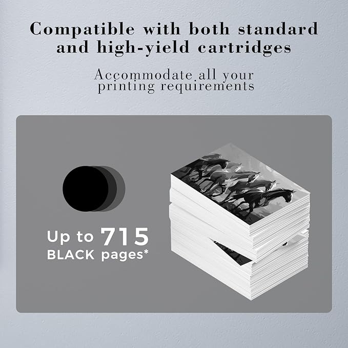 Printer Ink 64XL 64 Black 7800 Tango Ink Cartridge for HP Ink 64 XL 64XL Black Ink Cartridge for HP64 Printers for HP64xl HP64xlblk 64xlblk Envy Photo 6220 6230 6252 7120 7155 7855 7858 | Tango X Tan