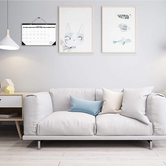 Desk Calendar 2026 Wall Calendars, July 2025 - December 2026 Monthly Planner Paper Office Desktop 17"X 12", 18-Months, Planning and Organizing Home, School, Office, Holiday, Vacation