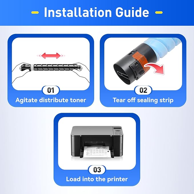 TN514 Toner Cartridge 4 Pack High Yield Compatible Replacement for Konica Minolta TN-514 TN514K TN514C TN514M TN514Y A9E8130 A9E8230 A9E8330 A9E8430 Bizhub C458 C558 C658 Printer Ink Color Black Copy