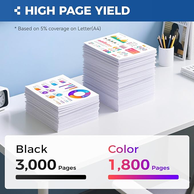 TN433 Toner Cartridge 4-Pack Replacement Compatible for Brother TN-433 TN431 TN436 MFC-L8900CDW MFC-L8690CDW HL-L8360CDW HL-L8260CDW MFC-L8610CDW MFC-L8905CDW MFC-L9570CDW HL-L8360CDWT Printer Set Ink