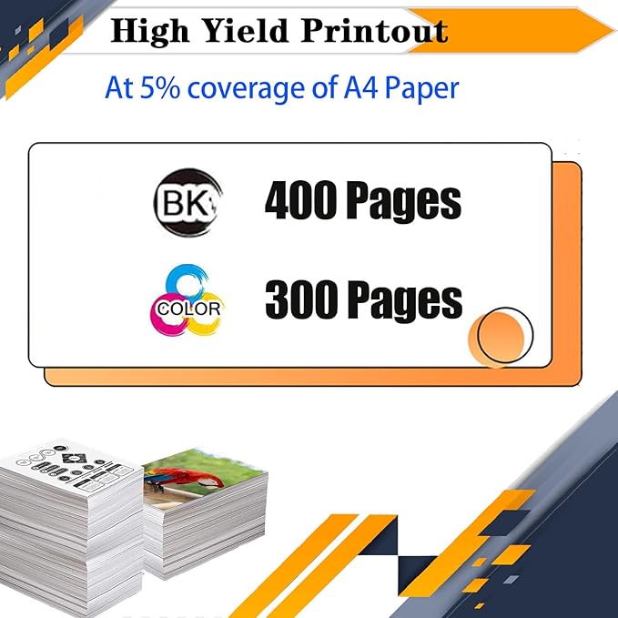 PG-260XL CL-261XL PG260 PG-260 CL261 CL-261 Ink Cartridges, Compatible for Canon TS6420a TS6420 TR7020a TR7020 TS5320 All in One Printers【High Print Volume with Chip Black*1