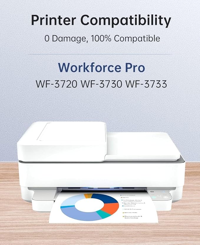 TOKYOINK 702XL Ink Cartridges Combo Pack Remanufactured Replacement for 702 Ink Cartridge 702 XL T702XL for Pro WF-3720 WF-3730 WF-3733 Printer Ink (Black, Cyan, Magenta, Yellow 4 Pack)