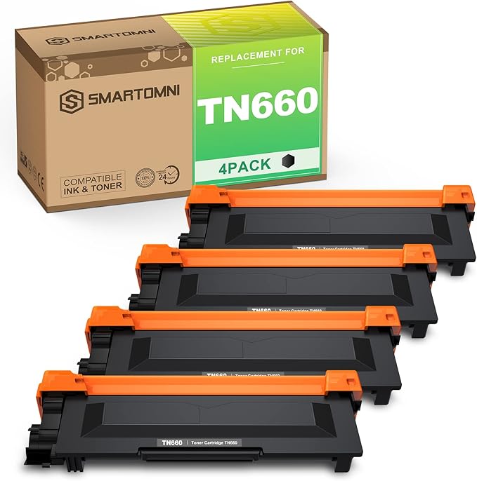 TN660 Compatible Toner Cartridge Replacement for Brother TN660 TN630 use for Brother DCP-L2500D L2305W HL-L2300D L2360DN MFC-L2680W L2705DW MFC L2740DW l2720DW Toner