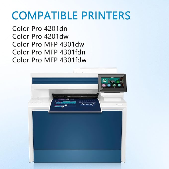 210X Black Toner Cartridges High Yield(with Chip) Replacement for 210A 210X W2100X Toner Cartridge, Fitting for Color Pro MFP 4301fdw 4301dn 4301dw, Pro 4201dw 4201dn(2 Pack Black)