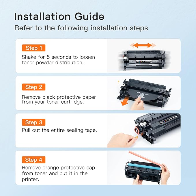 E-Z Ink 148A Toner Cartridge (with Chip) Replacement for HP 148A Toner Cartridge W1480A 148X W1480X to Use with Pro MFP 4101fdn 4101fdw 4001dn 4001n Printer (Black, 2 Pack)