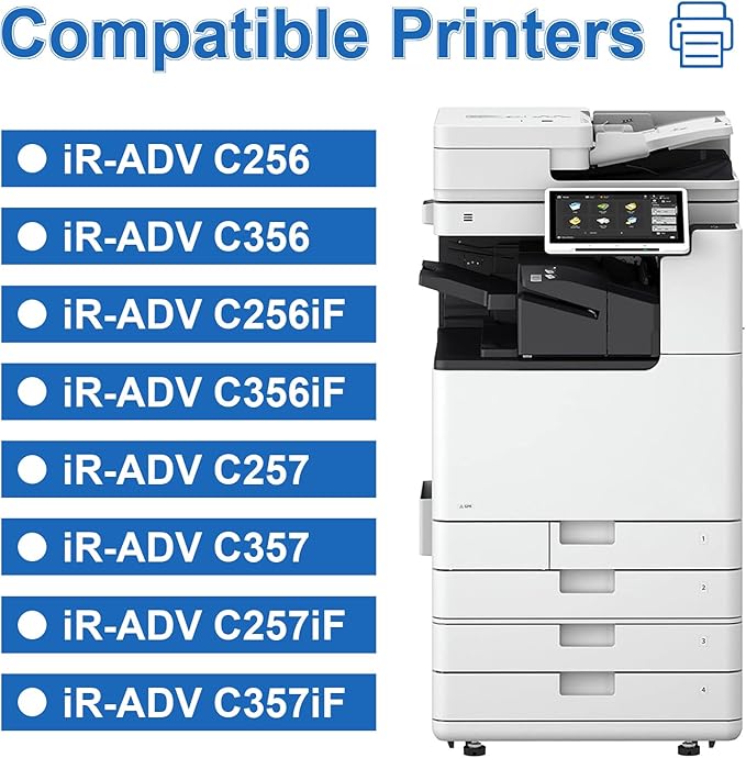 Toner Cartridge for Canon GPR-53 GPR 53 for ImageRunner Advance Advance iR-ADV C3325 C3330 C3525 C3530 C3025 High Yield (Toner Cartridge)