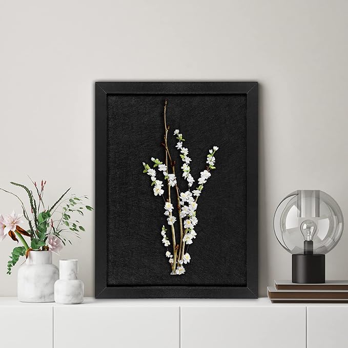 TORASO Cork Board Bulletin Board, Cork Boards for Walls with Pins, Eye Bolts, gaskets, Screws, Pin Board for Office, School and Home (All Black, 17“x23-1P)