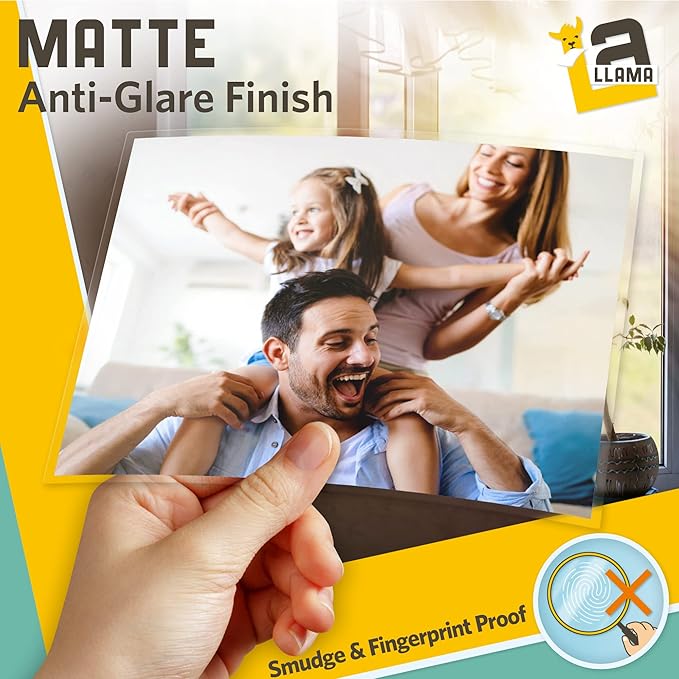 Matte Thermal Laminating Pouches, 9 x 11.5 Inches, 3 Mil Thick, Matte Finish, 50 Pack, Fitted for Letter Size Laminating Sheets 8.5 x 11