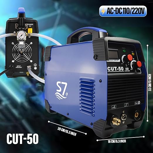 Plasma Cutter, CUT50 55Amp 110V/220V Dual Voltage IGBT Cutting Machine