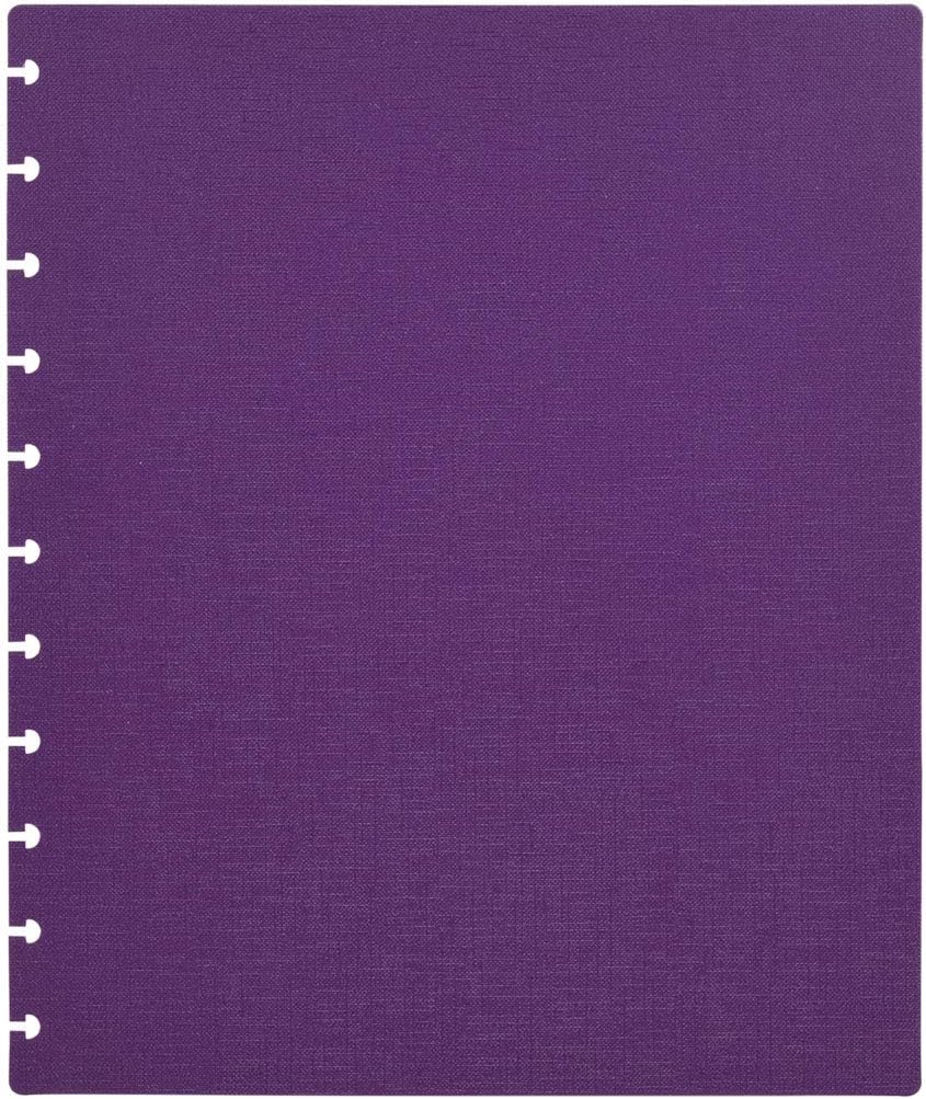 Talia Discbound Notebooks, Planner, Customizable, (Strong Purple, Letter (8.5in x 11in))